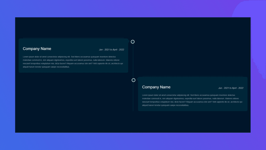 Vertical Steps Animation